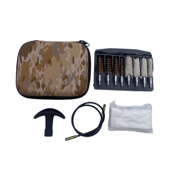 Kit pembersih pistol pistol dengan camo soft case