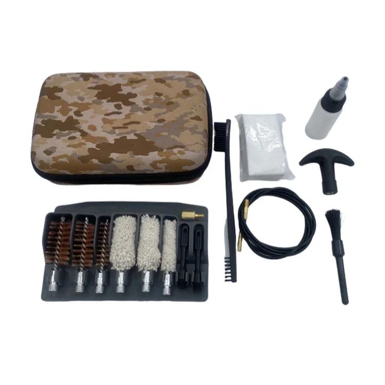 Kit Pembersih Shotgun dengan Kasus Eva kamuflase